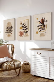 Wallity Conjunto de 3 Lienzos Decorativos 50 x 70 cm